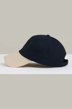 Reiss Jaxon Cotton Contrast-Peak Logo Baseball Cap