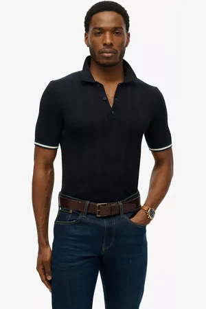 Superdry Knitted Texture Polo Shirt