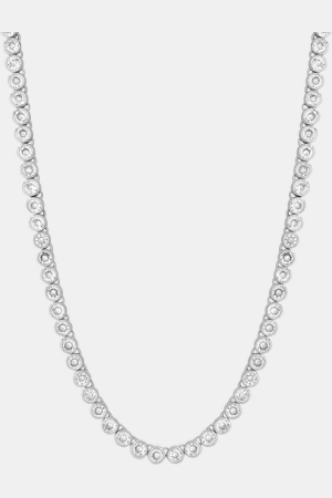 Jon Richard Cubic Zirconia Adjustable Tennis Necklace