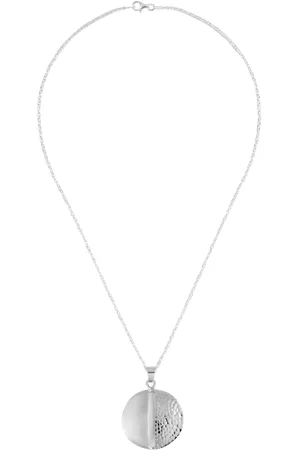 Andea Sterling Smooth And Textured Pendant Necklace