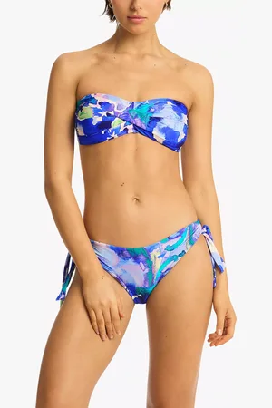 SEA LEVEL Cascade Twist Bandeau Bikini Top