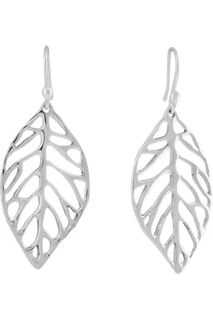 Andea Sculptured Leaf Drop Earrings