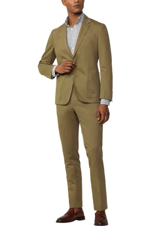 Hackett Tailored Fit Linen Blend Suit Jacket