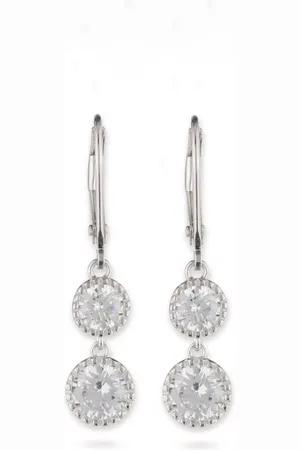 Ralph Lauren Double Crystal Drop Earrings