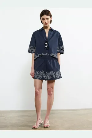 French Connection Alissa Cotton Shorts