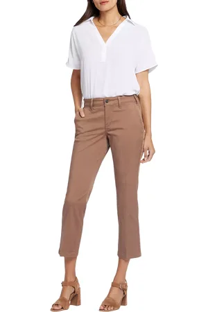NYDJ Stretch Twill Straight Ankle Trousers