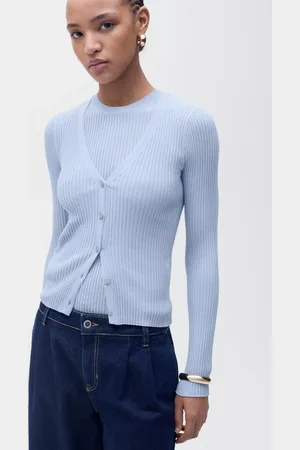 MANGO Bugambi Ribbed Cardigan