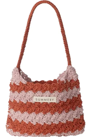 Summery Copenhagen Ziggy Striped Crochet Shoulder Bag