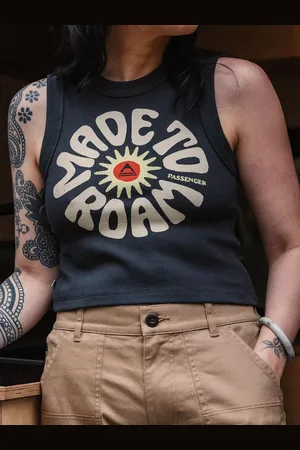 PASSENGER Easy Days Ribbed Graphic Cotton Vest