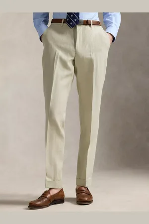 Ralph Lauren Linen Textured Slub Tailored Trousers