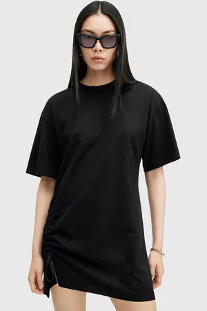 AllSaints Naenia Organic Cotton Mini Dress