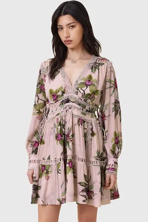 AllSaints Xanthe Floral Mini Dress