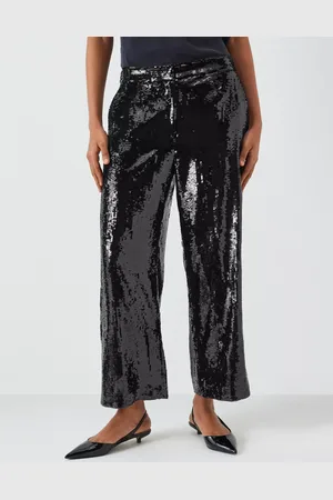 THEORY Sequin Relax Straight Leg Trousers