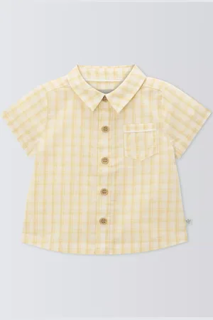 John Lewis Baby Check Short Sleeve Shirt
