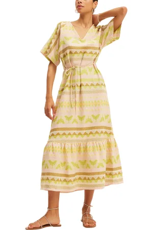 Summery Copenhagen Vica Geometric Midi Dress