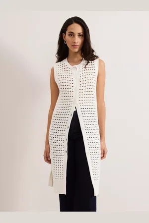 Phase Eight Polly Crochet Sleeveless Cardigan