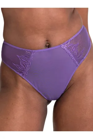 Curvy Kate Flare Flame Mesh Thong, Emerald