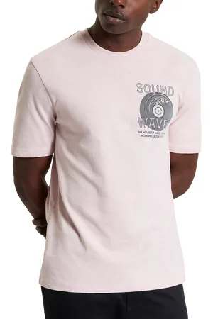 Ben Sherman Organic Cotton Regular Fit Ocean Records Graphic T-Shirt