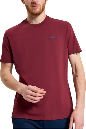 Ben Sherman Organic Cotton Regular Fit Short Sleeve Signature T-Shirt