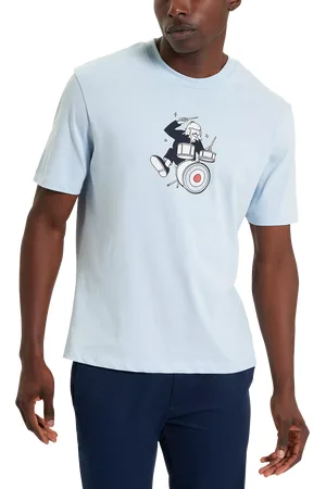 Ben Sherman Organic Cotton Regular Fit Short Sleeve Drummer Graphic T-Shirt