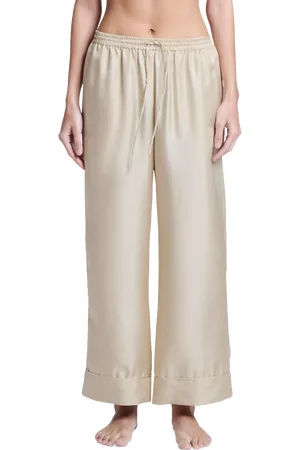 ASCENO Brescia Wide Leg Silk Trousers