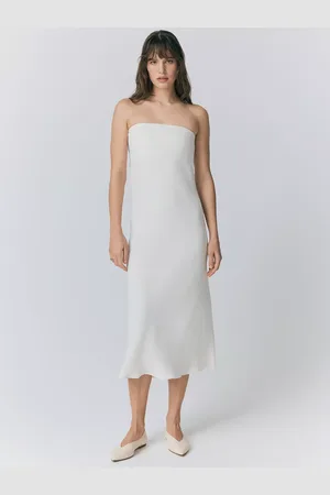 Ghost Juliette Strapless Midi Dress
