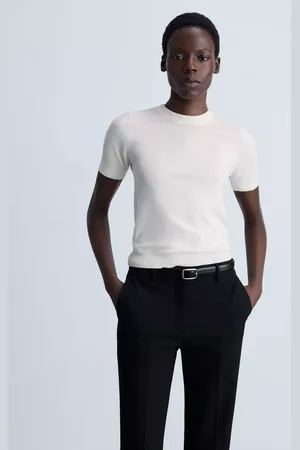 MANGO Basic Short Sleeve Sweater