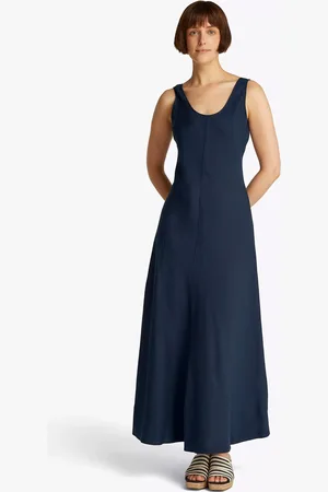 Tommy Hilfiger Textured Linen Blend Maxi Dress