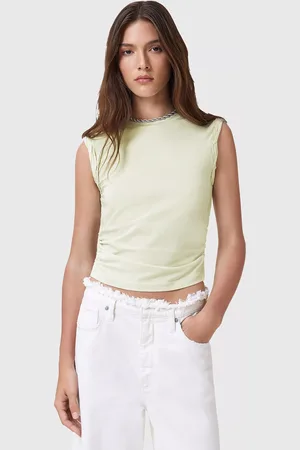 AllSaints West Ruched Tank Top