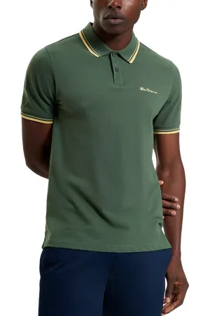 Ben Sherman Organic Cotton Regular Fit Short Sleeve Signature Polo Shirt