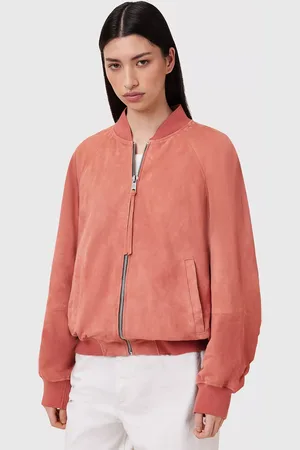 AllSaints Dana Pure Suede Bomber Jacket