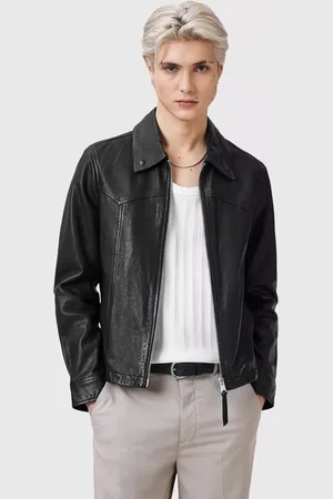 AllSaints Nellcot Zip-Through Leather Jacket