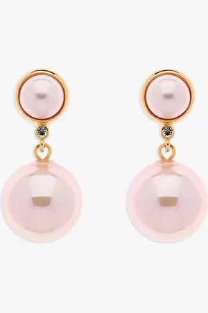 Emma Holland Pink Pearl Duo Clip-On Earrings