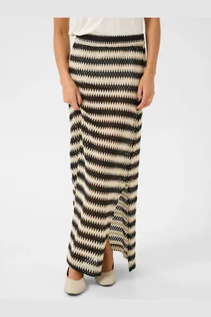 Kaffe Molin Lace Stripe Maxi Skirt