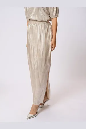 Kaffe KAgalexi Textured Metallic Maxi Skirt