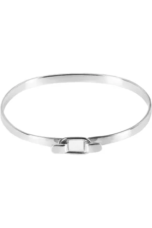 Andea Sterling Square Edge Belt Bangle