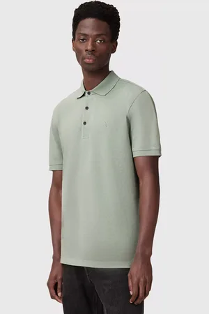 AllSaints Reform Organic Cotton Slim Fit Short Sleeve Polo Shirt