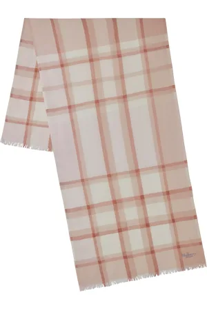 MULBERRY Mega Check Wool Cashmere Scarf