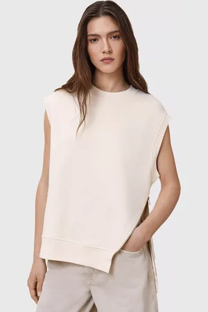 AllSaints Nila Cotton Zip Side T-Shirt