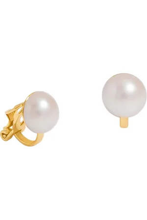 Jon Richard Plated Pearl Clip Earrings
