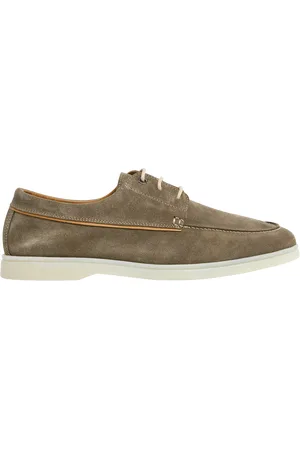Hackett Martin Suede Lace Up Boat Shoes