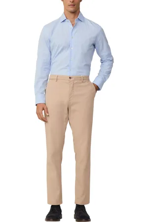 Hackett Linen Blend Tailored Fit Check Shirt