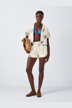 John Lewis Palm Embroidery Shorts
