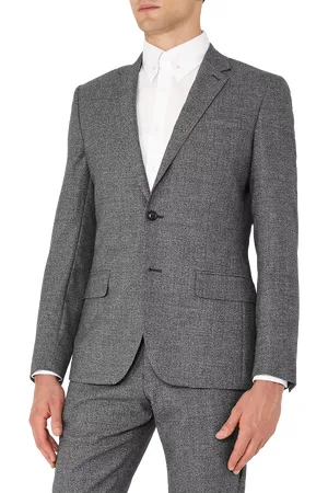 Reiss Bronson Salt and Pepper Wool Slim Fit Suit Jacket