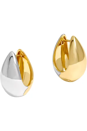 Jon Richard Two Tone Huggie Hoop Earrings