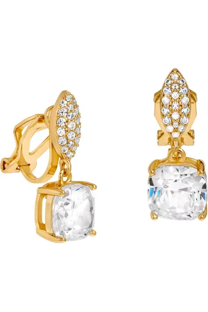Jon Richard Plated Cubic Zirconia Clip Drop Earrings