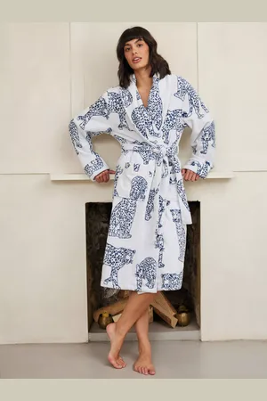 Chelsea Peers Leopard Towelling Dressing Gown