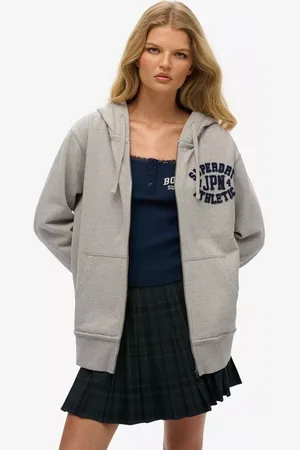 Superdry Oversized Vintage Athletic Zip Hoodie