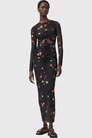 AllSaints Kathy Floral Mesh Dress