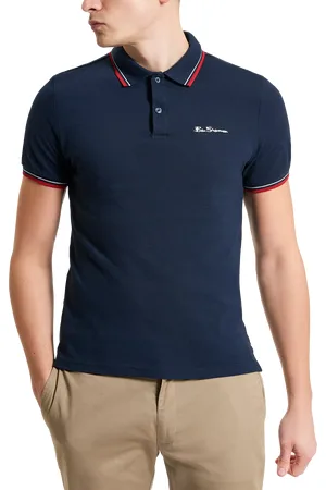 Ben Sherman House Collar Logo Pique Polo Shirt